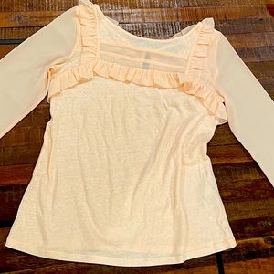 Delicate and dainty Banana Republic 3/4 sleeve in a light dusty pink! EUC!